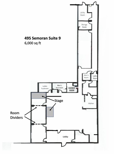 495 N Semoran Blvd, Winter Park, FL à louer - Plan d’étage - Image 3 de 3