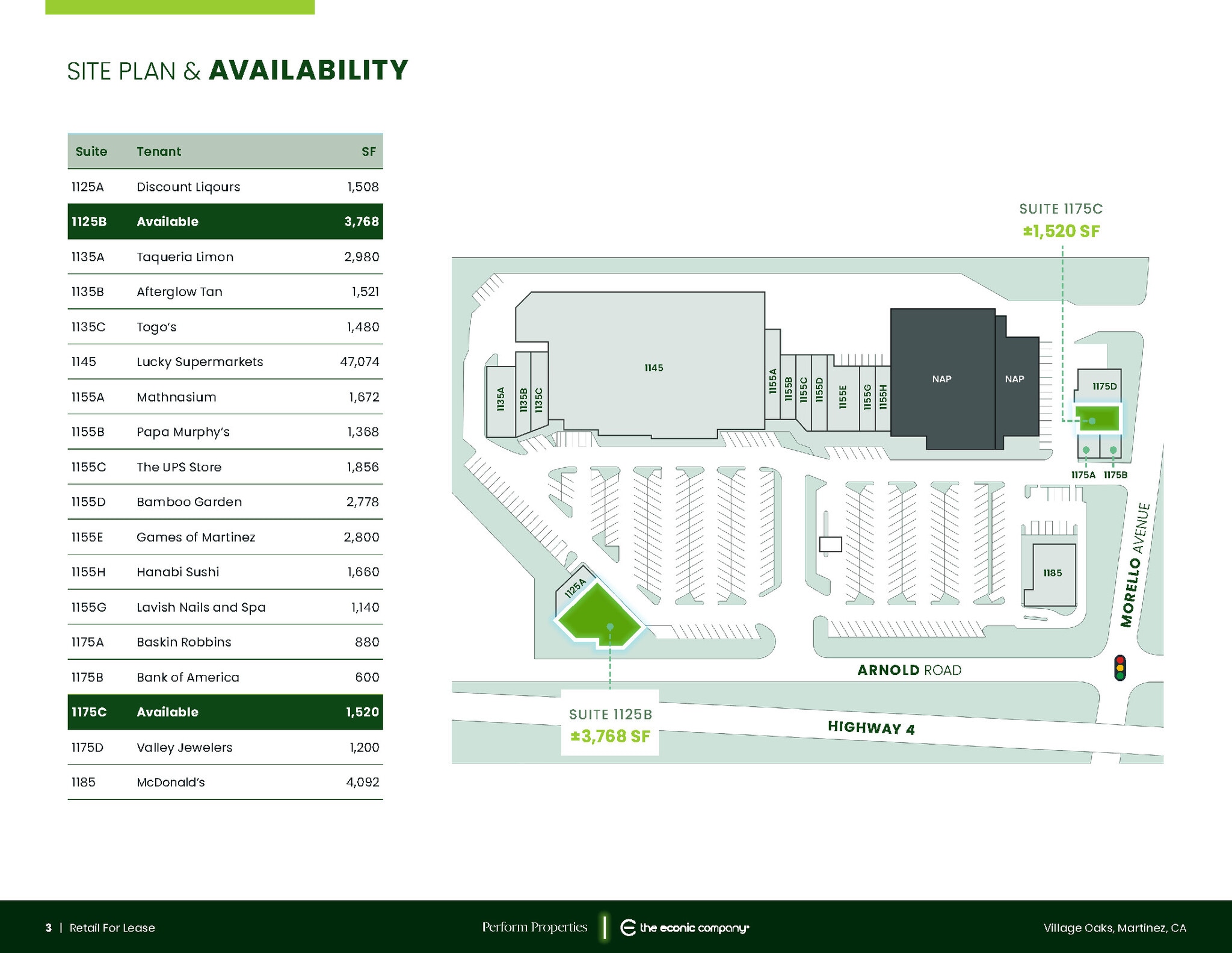 1125-1145 Arnold Dr, Martinez, CA for lease Site Plan- Image 1 of 1