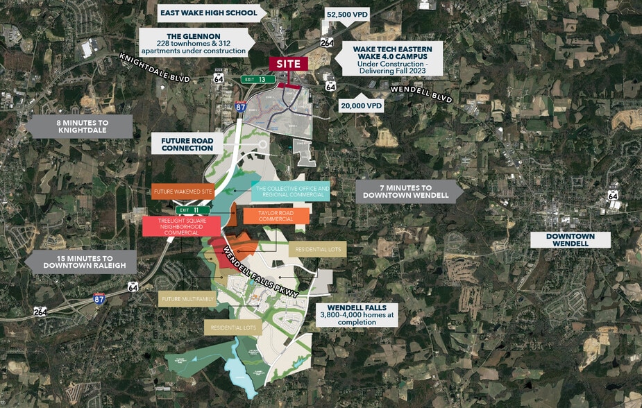 400 Wendell Blvd, Wendell, NC for lease - Aerial - Image 3 of 3