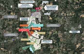 400 Wendell Blvd, Wendell, NC - Aerial  map view
