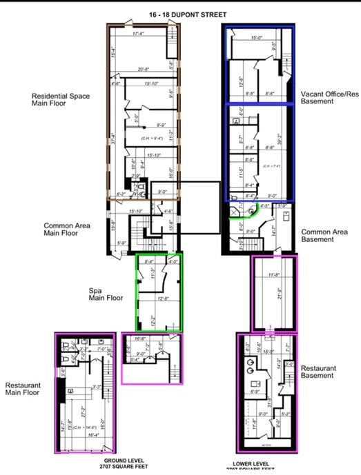 18 Dupont St, Toronto, ON for lease Floor Plan- Image 1 of 1