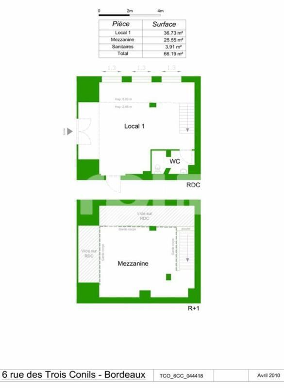 Office in Bordeaux for lease Floor Plan- Image 1 of 3