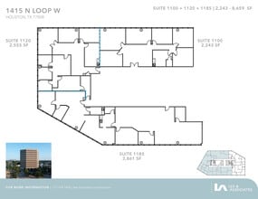 1415 North Loop W, Houston, TX for lease Floor Plan- Image 2 of 2