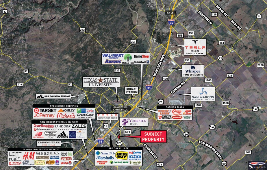TX- 123 & Wonder World Dr, San Marcos, TX à vendre - Photo du bâtiment - Image 3 de 31