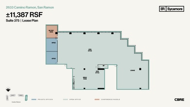 2603-2633 Camino Ramon, San Ramon, CA à louer Plan d’étage- Image 1 de 1