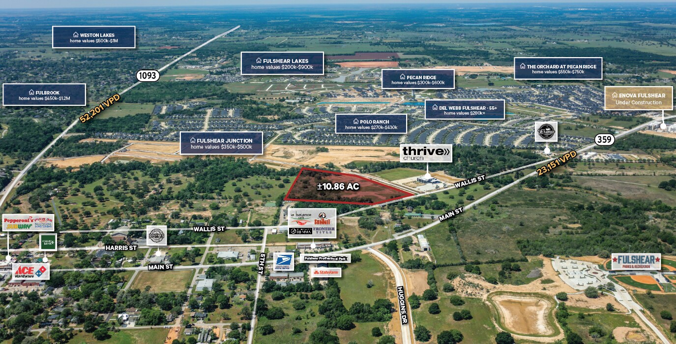7510 Wallis Street 0, Fulshear, TX à vendre Photo principale- Image 1 de 9