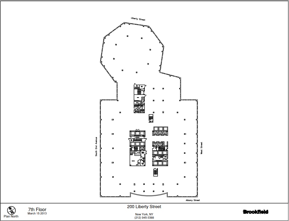 200 Liberty St, New York, NY à louer Plan d’étage- Image 1 de 1