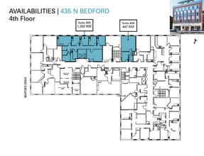 435-437 N Bedford Dr, Beverly Hills, CA à louer Plan d’étage- Image 1 de 1
