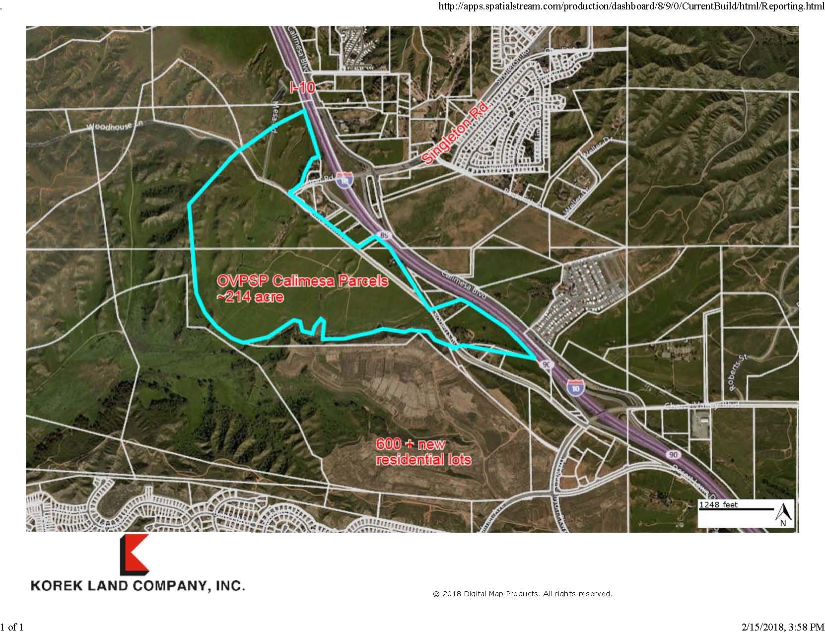 Singleton Rd, Calimesa, CA for sale Aerial- Image 1 of 1