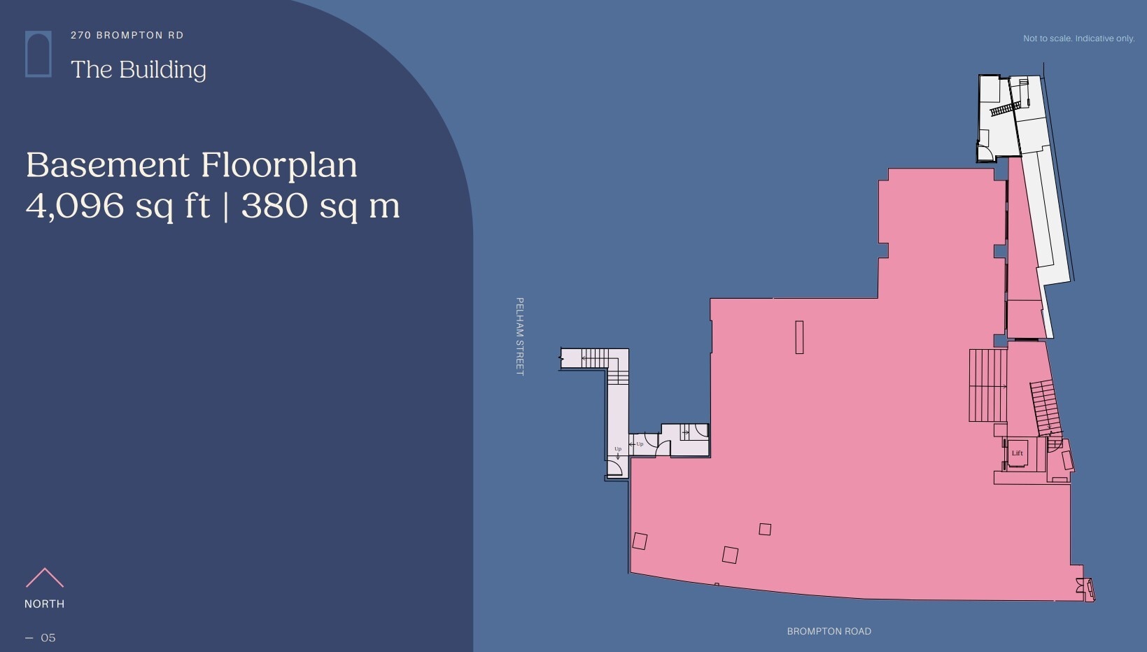 270 Brompton Rd, Londres à louer Plan d’étage- Image 1 de 2