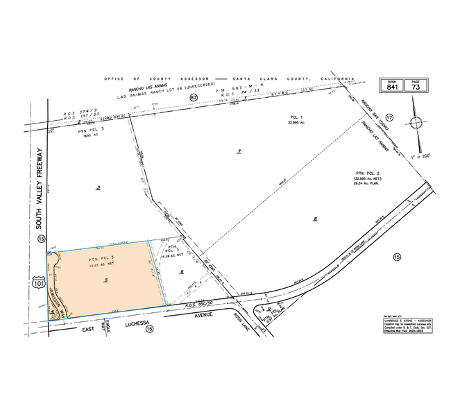 505 Luchessa Ave, Gilroy, CA for lease - Plat Map - Image 2 of 2