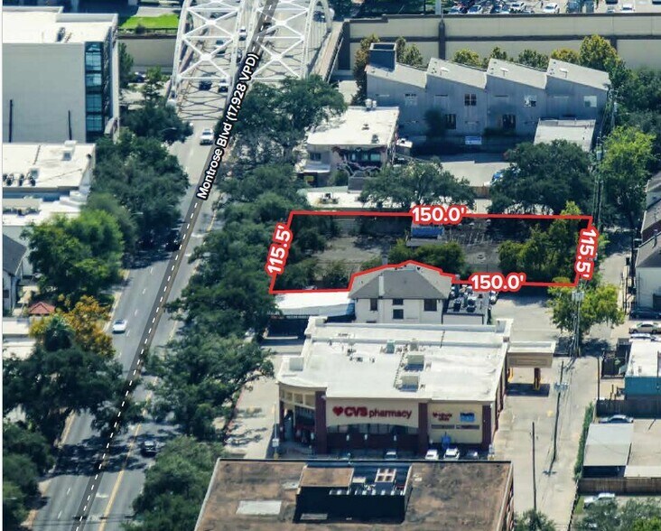 4444 Montrose Blvd, Houston, TX à vendre - Aérien - Image 2 de 2