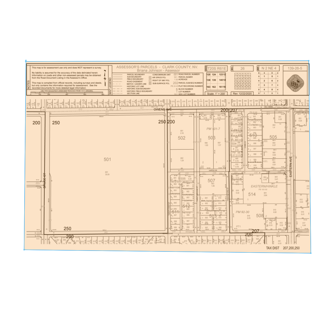 1537 Cobb Ln, Las Vegas, NV for sale Plat Map- Image 1 of 2