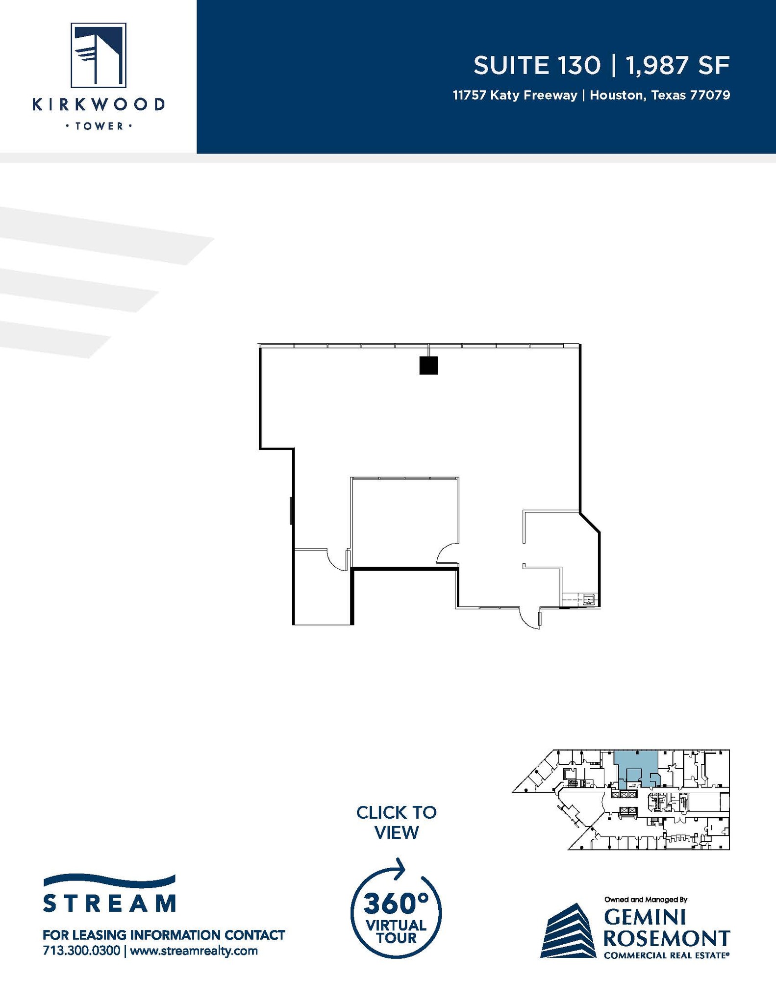 11757 Katy Fwy, Houston, TX à louer Plan d’étage- Image 1 de 1