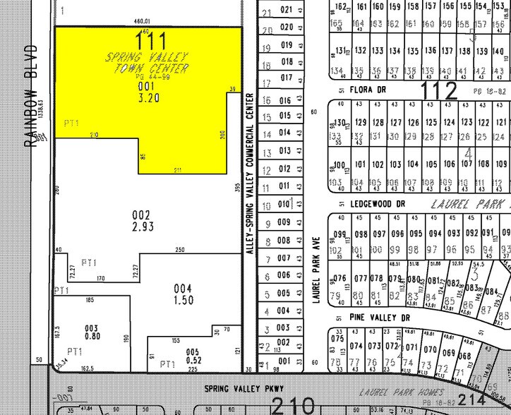 4122-4180 S Rainbow Blvd, Las Vegas, NV à louer - Plan cadastral - Image 2 de 4