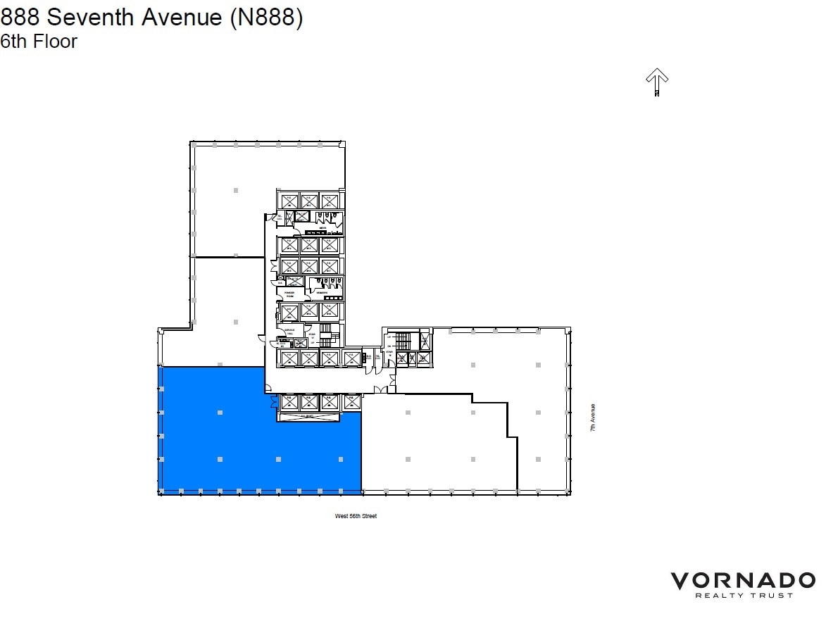 888 7th Ave, New York, NY for lease Floor Plan- Image 1 of 1