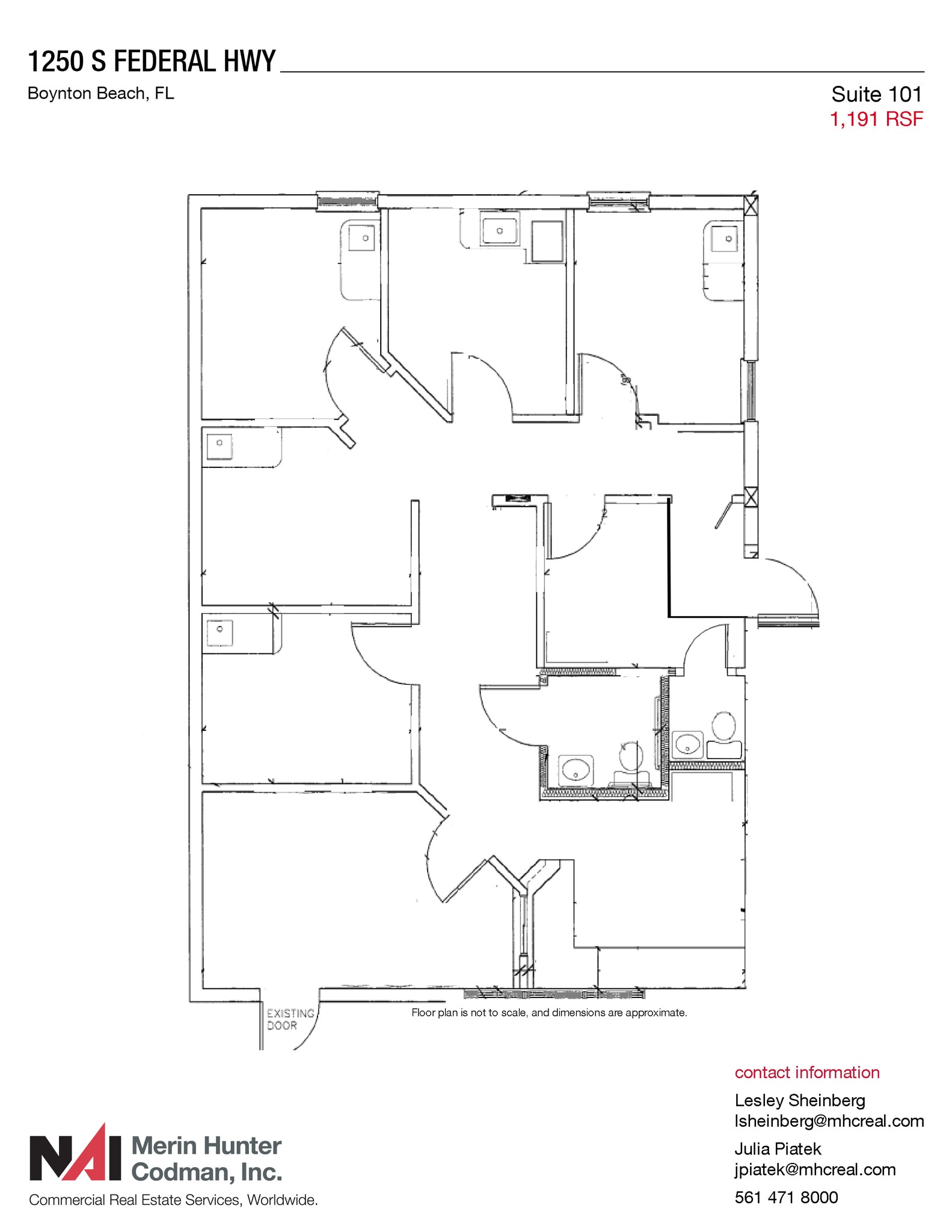 1250 S Federal Hwy, Boynton Beach, FL à louer Plan d’étage- Image 1 de 9