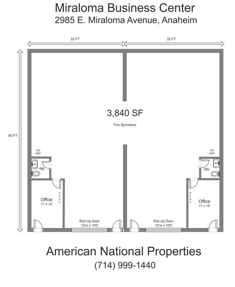 2985 Miraloma Ave, Anaheim, CA à louer - Plan d’étage - Image 2 de 5