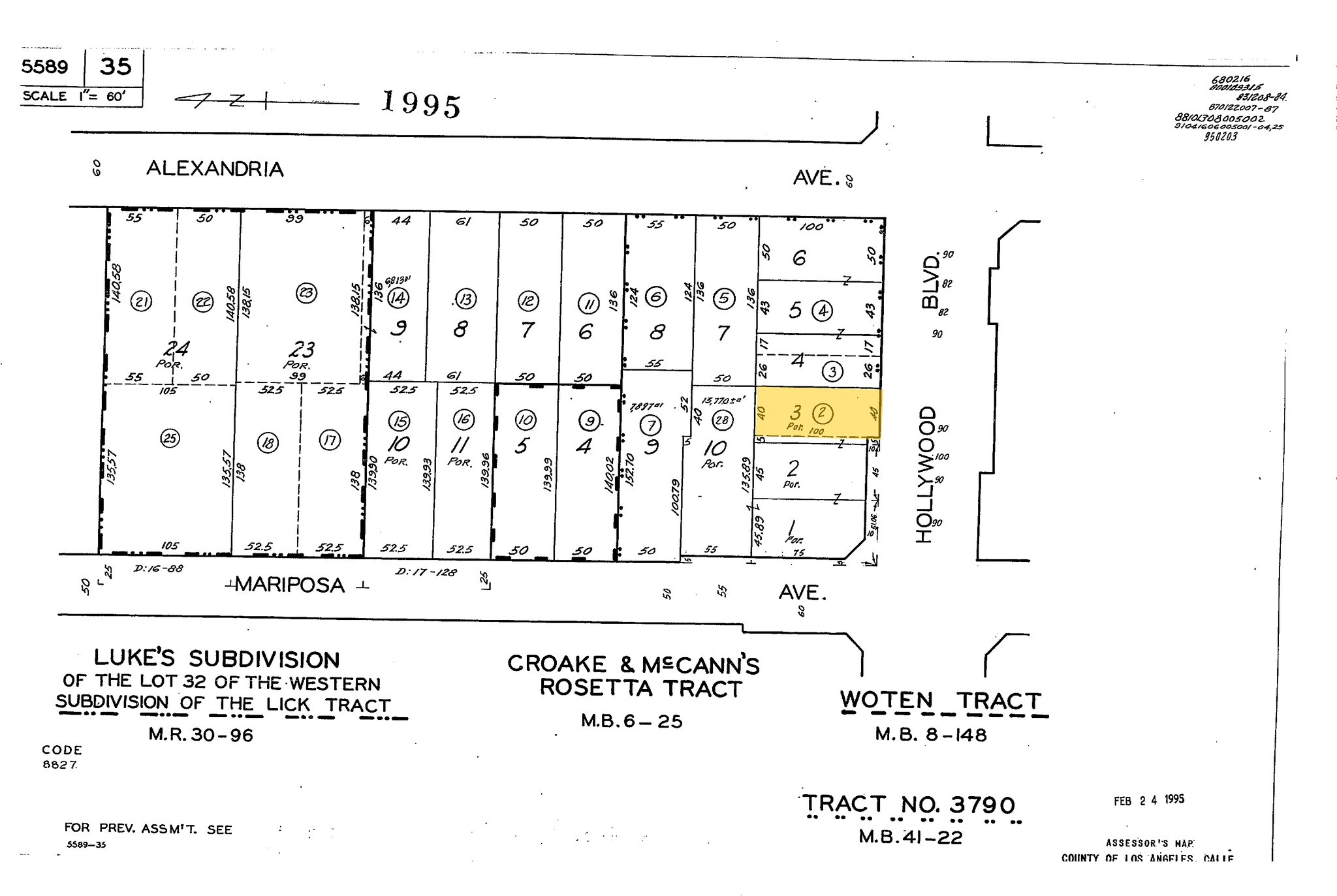 5019 Hollywood Blvd, Los Angeles, CA à vendre Plan cadastral- Image 1 de 5