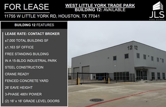 More details for 11755 W Little York Rd, Houston, TX - Industrial for Lease