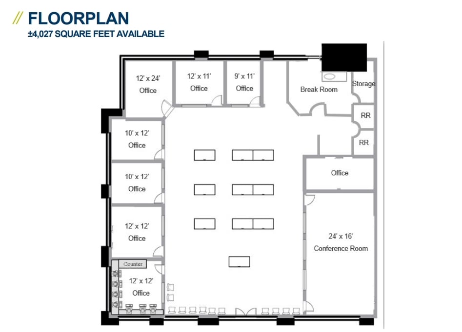 7025 N Maple Ave, Fresno, CA for lease Floor Plan- Image 1 of 2