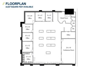 7025 N Maple Ave, Fresno, CA for lease Floor Plan- Image 1 of 2