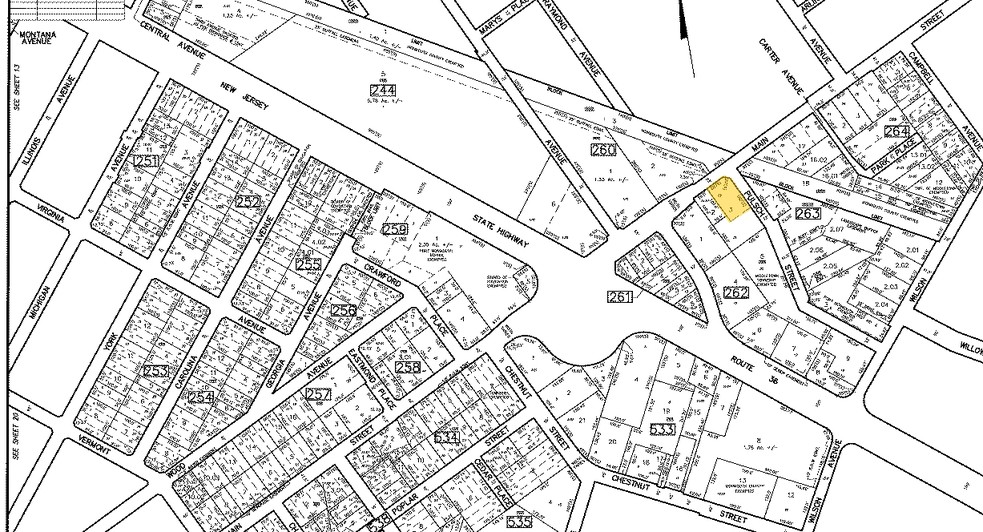 177-181 Main St, Port Monmouth, NJ à vendre - Plan cadastral - Image 2 de 4