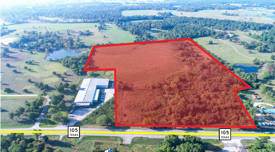 Highway 105 W, Montgomery, TX for sale Aerial- Image 1 of 3