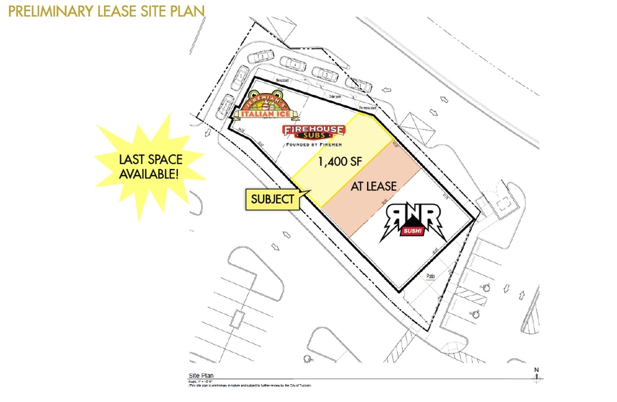 10165 E Old Vail Rd, Tucson, AZ à louer - Plan de site - Image 2 de 5