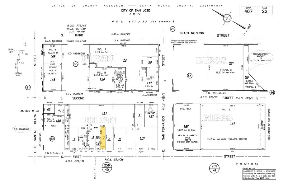 52 S 1st St, San Jose, CA for lease - Plat Map - Image 1 of 1