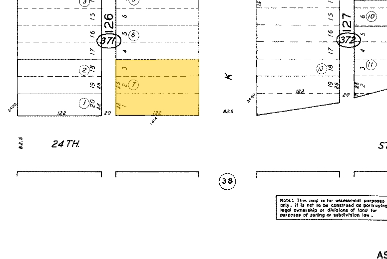1414 24th St, Bakersfield, CA for sale - Plat Map - Image 3 of 6