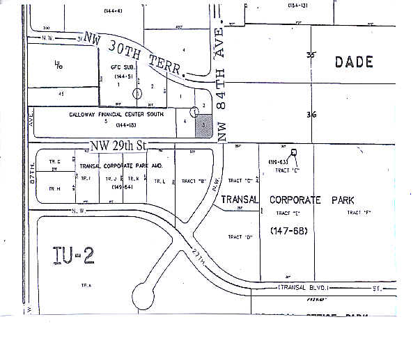 8405 NW 29th St, Miami, FL à louer - Plan cadastral - Image 2 de 2