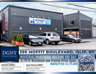 Plus de détails pour 390 Moffitt Blvd, Islip, NY - Industriel à vendre