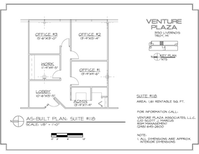 3150 Livernois Rd, Troy, MI à louer Plan d  tage- Image 1 de 3