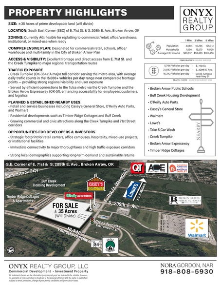 SE Corner 209th E. Avenue & Kenosha, Broken Arrow, OK for sale - Building Photo - Image 2 of 2