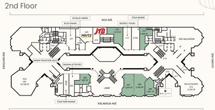 2424 Kalakaua Ave, Honolulu, HI à louer Plan d’étage- Image 1 de 1