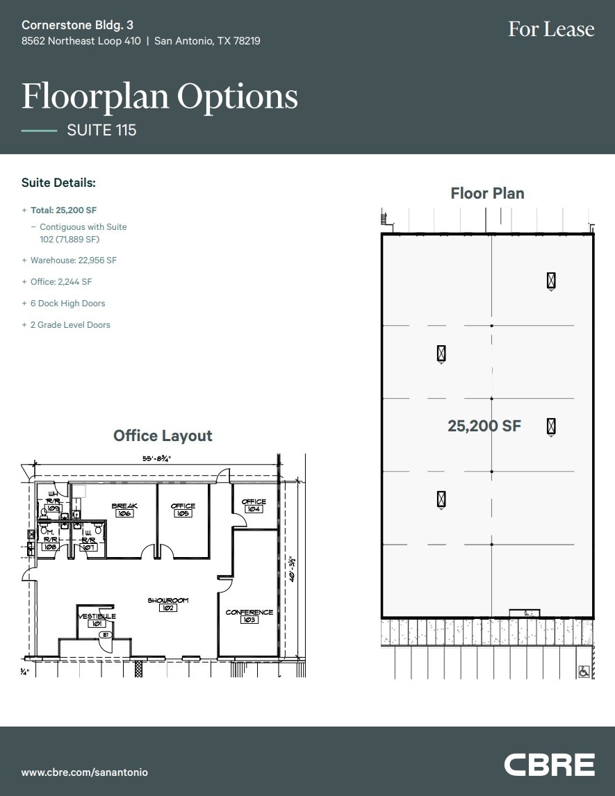 8562 NE Loop 410, San Antonio, TX for lease Floor Plan- Image 1 of 1