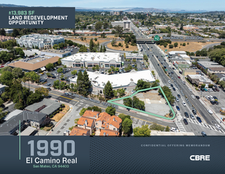 Plus de détails pour 1990 S El Camino Real, San Mateo, CA - Terrain à vendre