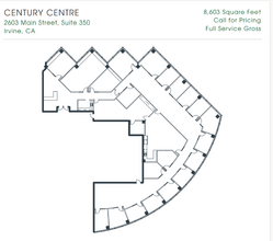 2601-2603 Main St, Irvine, CA à louer Plan d  tage- Image 1 de 1