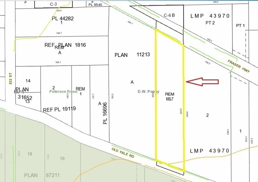 23360 Fraser Hwy, Langley, BC à louer - Plan cadastral - Image 3 de 9