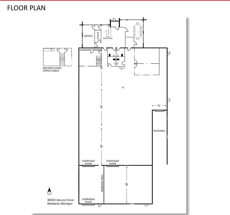 38353 Abruzzi Dr, Westland, MI for lease Floor Plan- Image 1 of 1