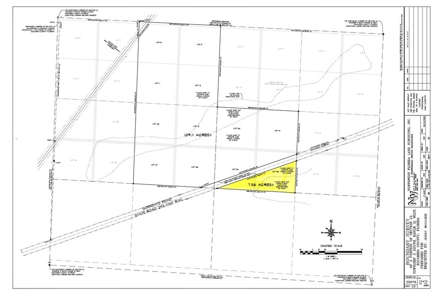 Sorrento Road, Pensacola, FL for sale - Plat Map - Image 2 of 2