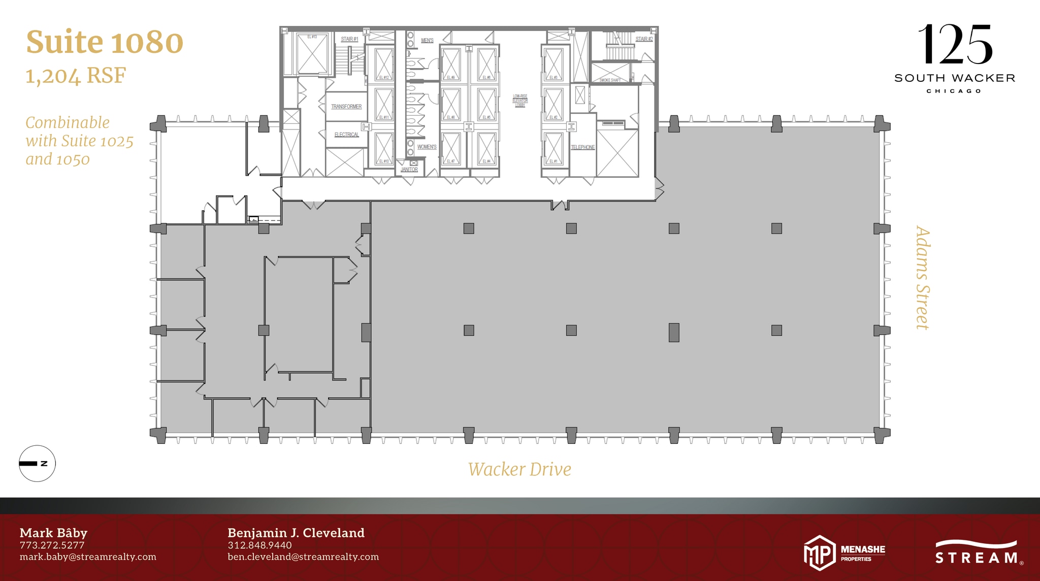 125 S Wacker Dr, Chicago, IL à louer Plan d’étage- Image 1 de 1