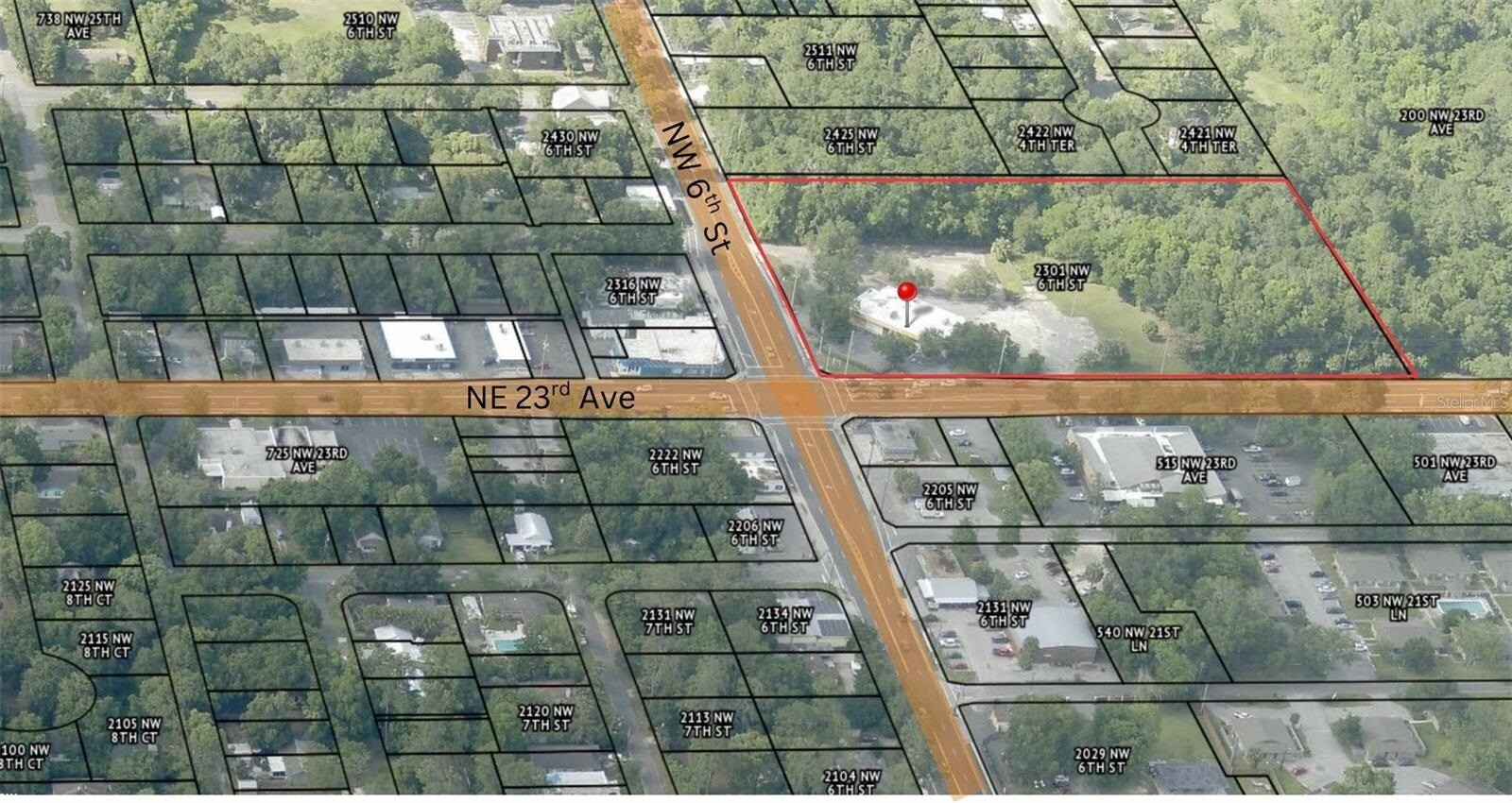 2301 NW 6th St, Gainesville, FL for sale Aerial- Image 1 of 8