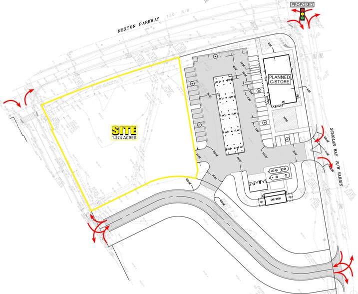 Nexton Pkwy & Long Meadow st, Summerville, SC for lease - Site Plan - Image 2 of 4