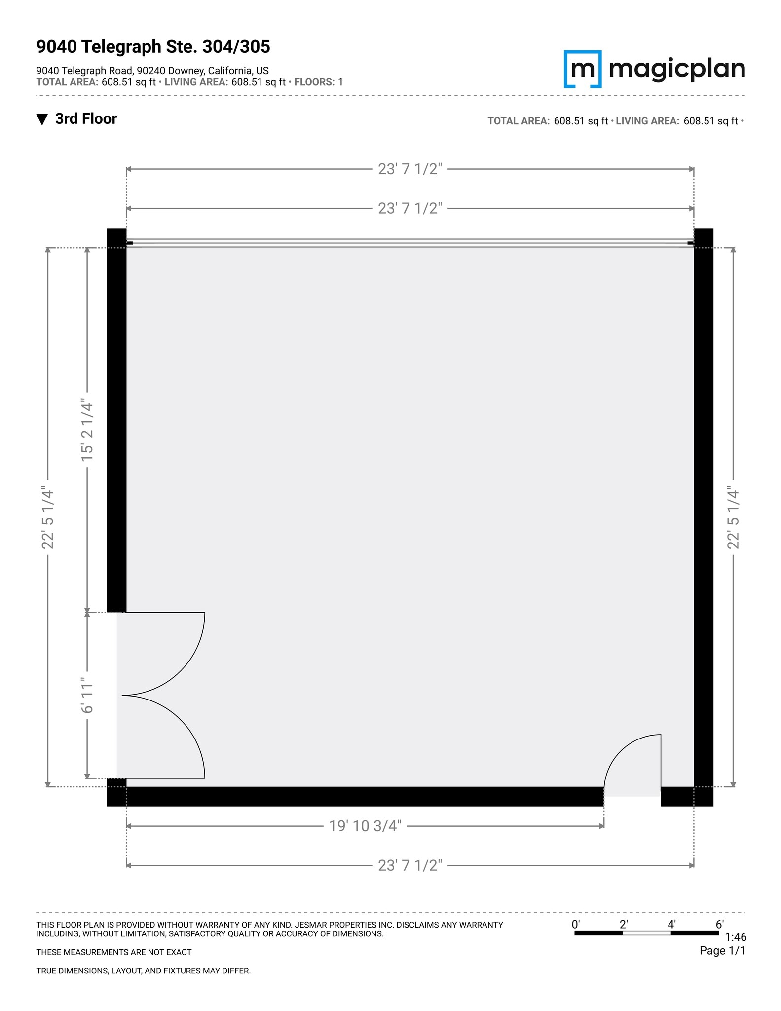 9040 Telegraph Rd, Downey, CA à louer Plan de site- Image 1 de 1
