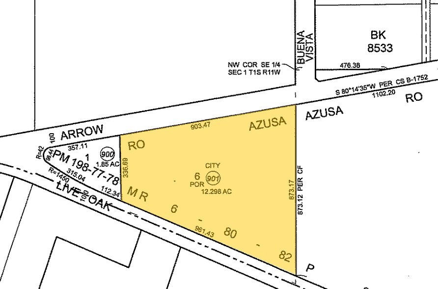 1220 Arrow Hwy, Baldwin Park, CA à louer - Plan cadastral - Image 2 de 2