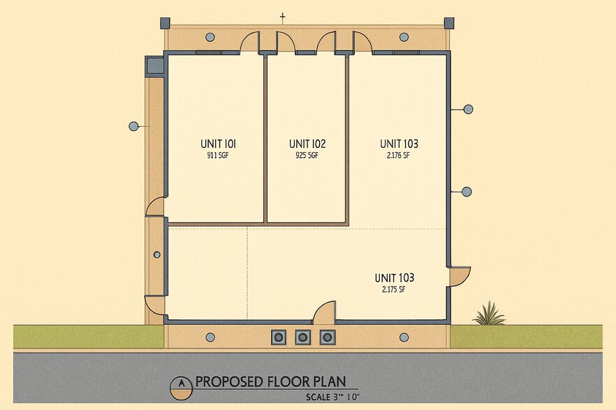 3693 Clyde Morris Blvd, Port Orange, FL à louer - Plan d’étage - Image 2 de 2