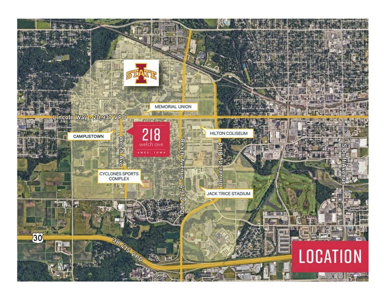 218 Welch Ave, Ames, IA for lease - Building Photo - Image 3 of 4