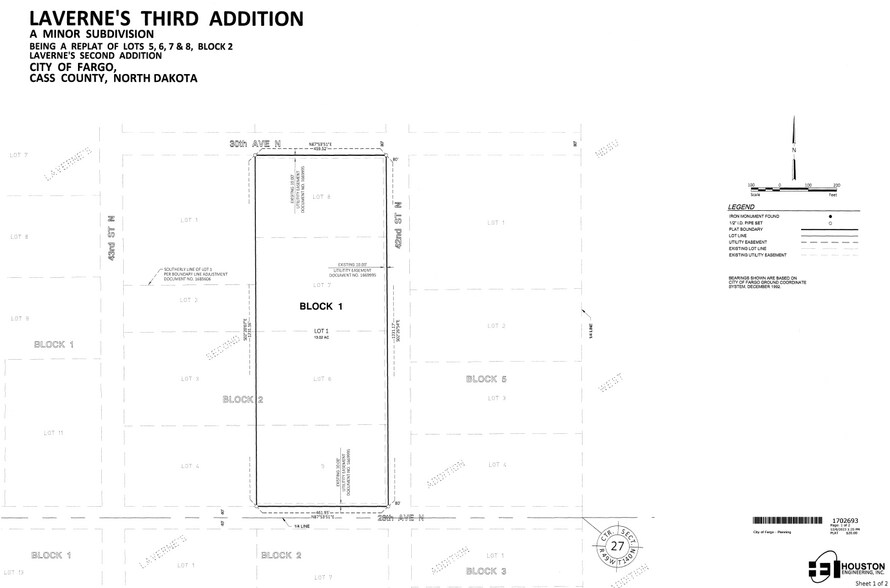 2880 42nd N St, Fargo, ND à louer - Plan cadastral - Image 3 de 4
